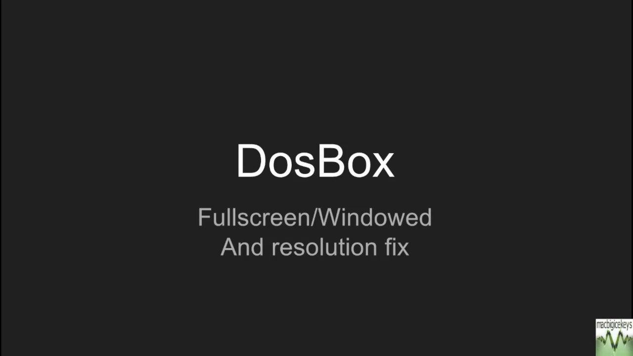 dosbox full screen scaling